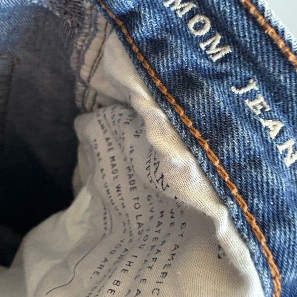 American Eagle Outfitters Women’s Straight Blue Mom Jeans - Picture 7 of 8